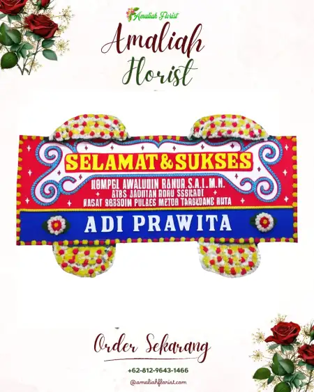 Papan Bunga Ucapan Selamat Rowokembu